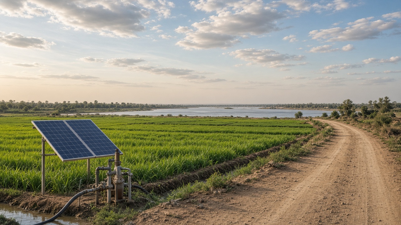 Fields and water in the proposed NILE Sudan pilot